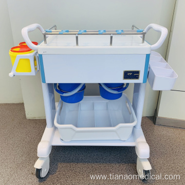 Hospital Steel ABS Detachable Guardrail Treatment Trolley